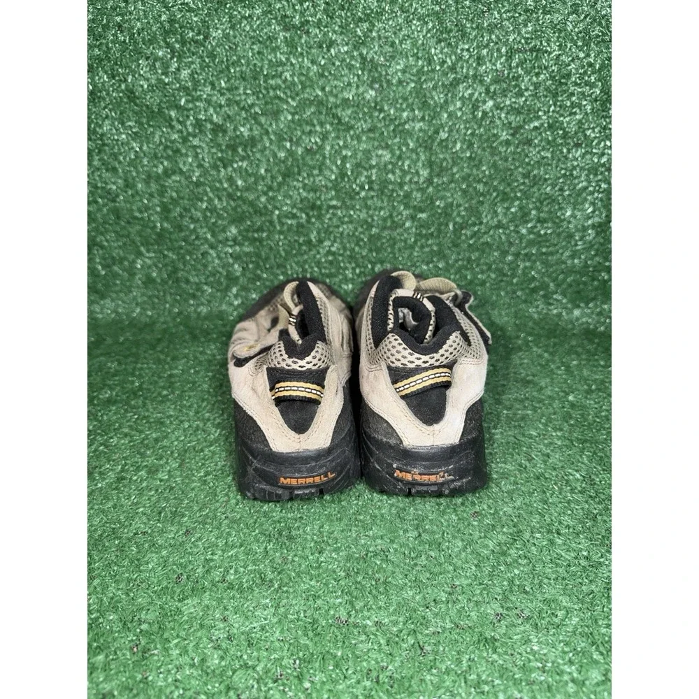 Merrell Mesa Vent Kids Size 6 Hiking Beige Trail Slip On Shoes Hook Loop Sneaker